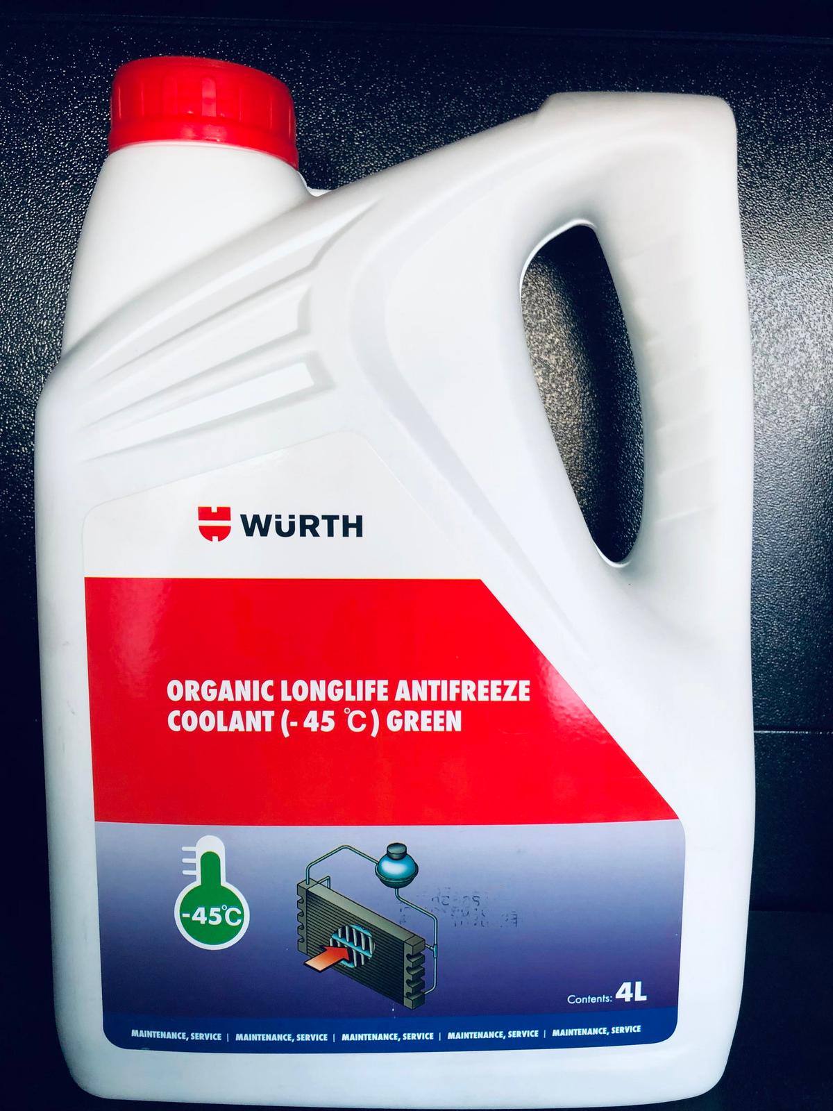 RADIATOR COOLANT GREEN 4L - WURTH